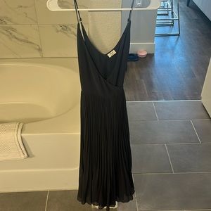 Wilfred dark grey wrap dress